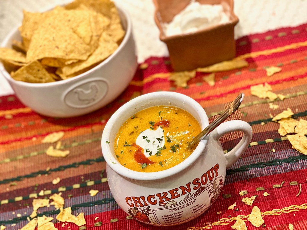 Creamy, Loaded Chicken Quesadilla&nbsp;Soup