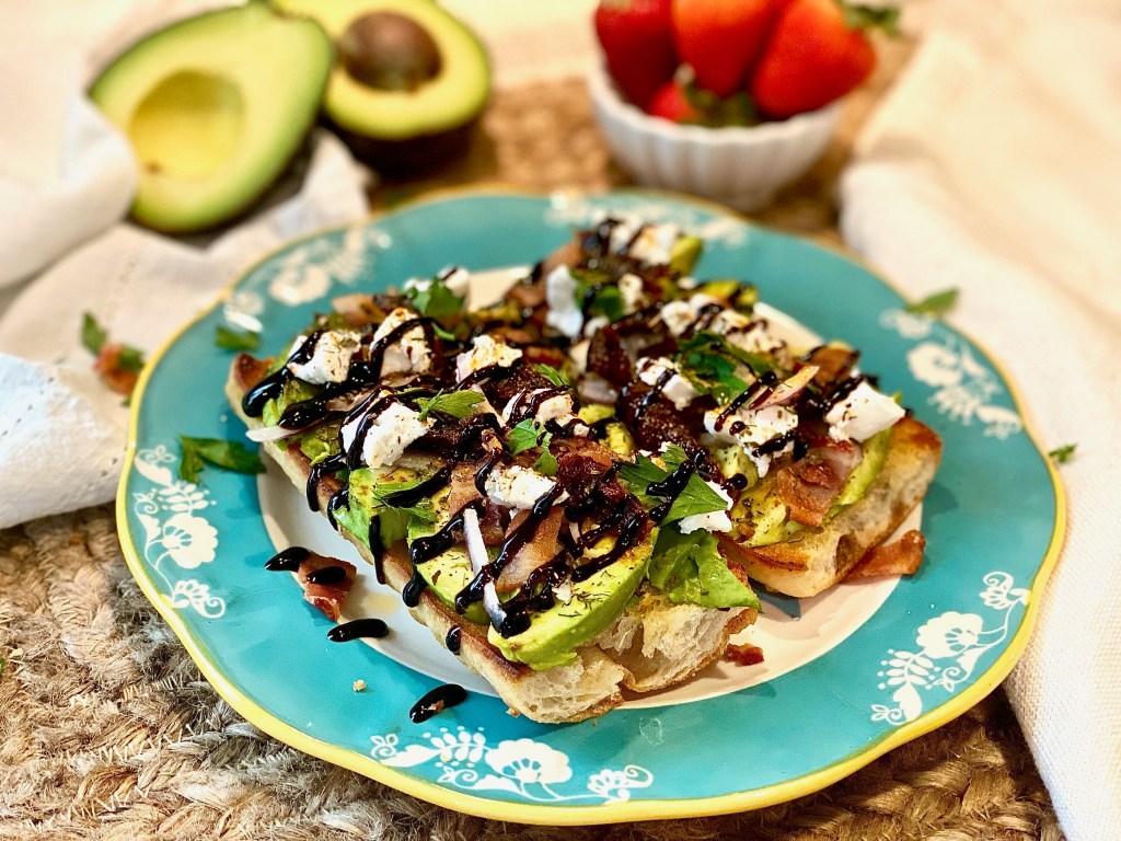 Beautifully Loaded Avocado Toast On A&nbsp;Baguette!